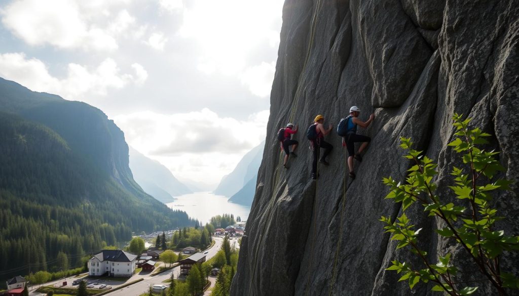 Fjellklatringsturer i norske byer