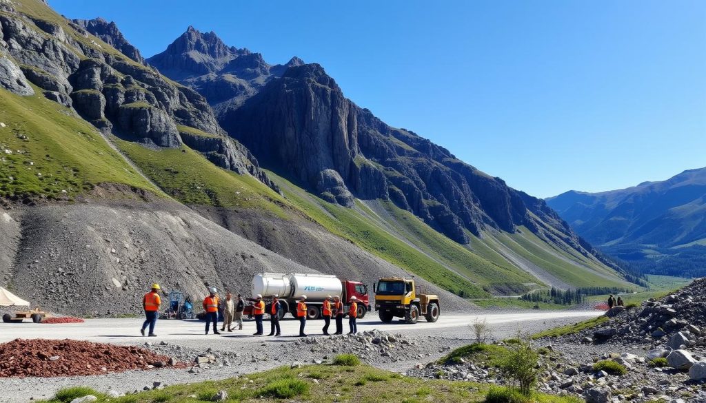 Fjellsprengning lokale tjenester