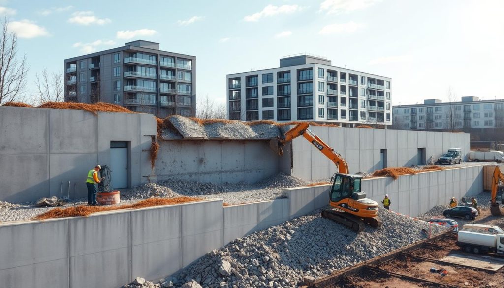 Fjerne betongvegg lokale tjenester