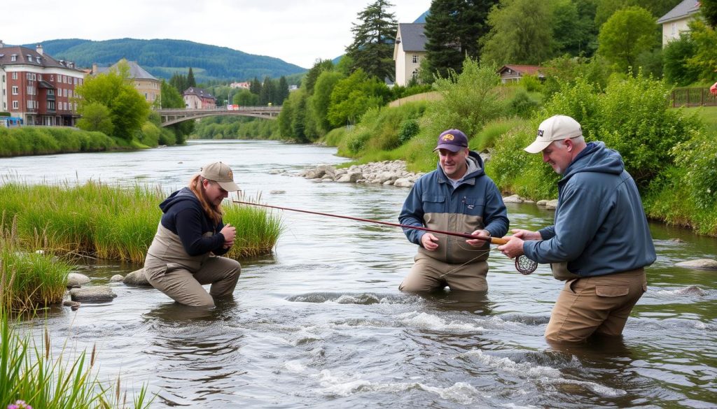 Fluefiske kurs i norske byer