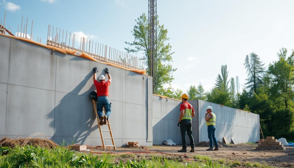 Forskaling mur teknikk