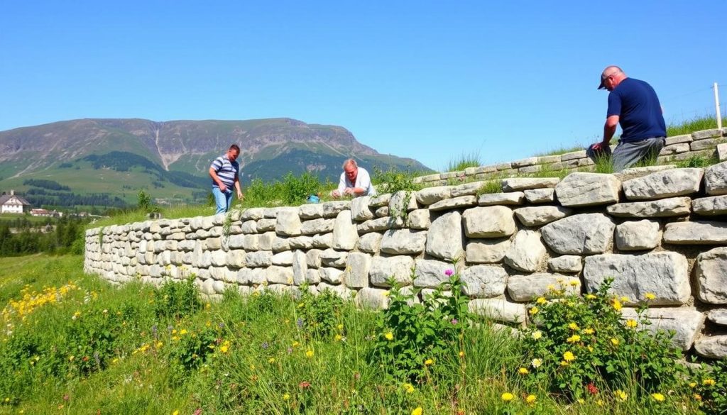 Forstøtningsmur vedlikehold