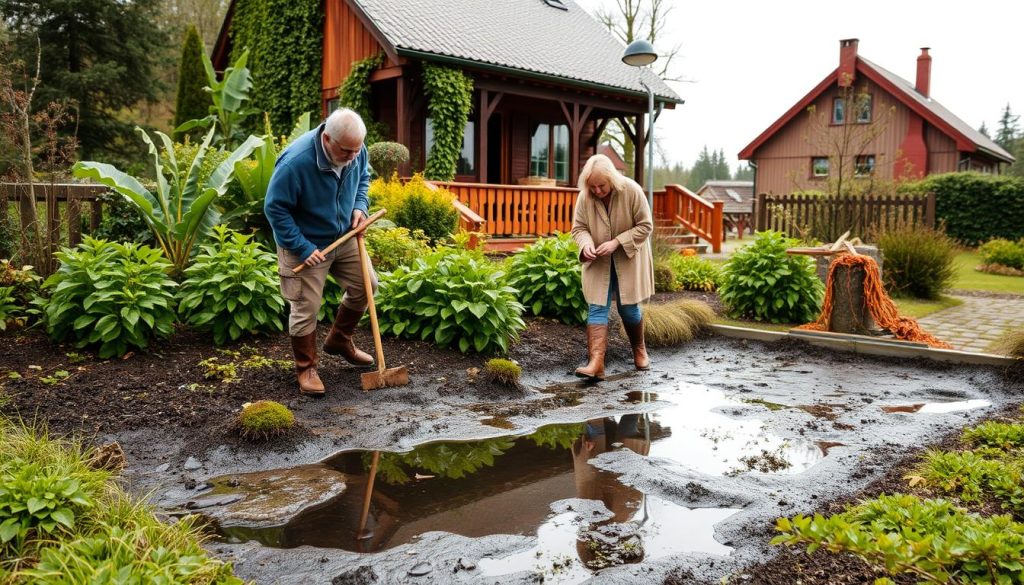 Fuktproblemer og drenering