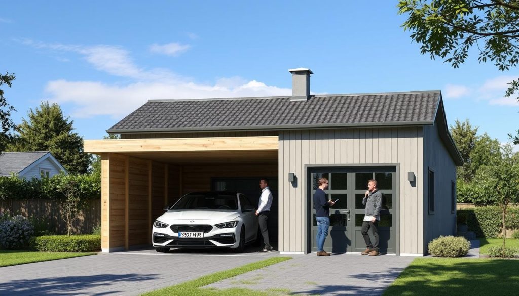 Garasje med carport leverandørvalg