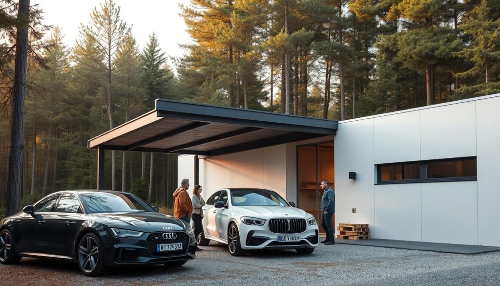 Garasje med carport lokale leverandører