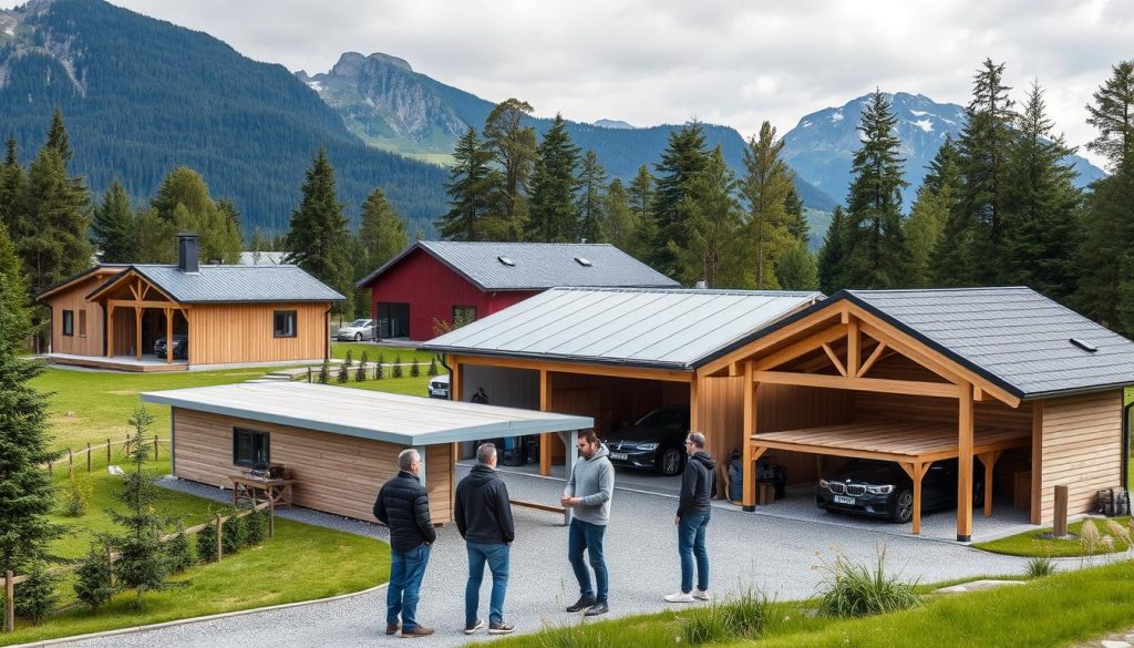 Garasje og carport leverandører i Norge