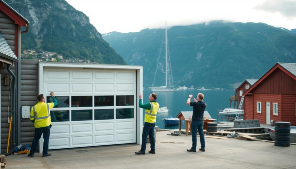 Garasjeport installasjon i norske byer