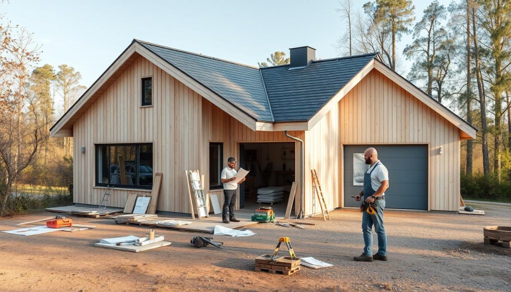 Garasjetjenester og byggeprosjekt