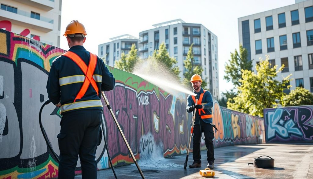 Grafittifjerning profesjonell service