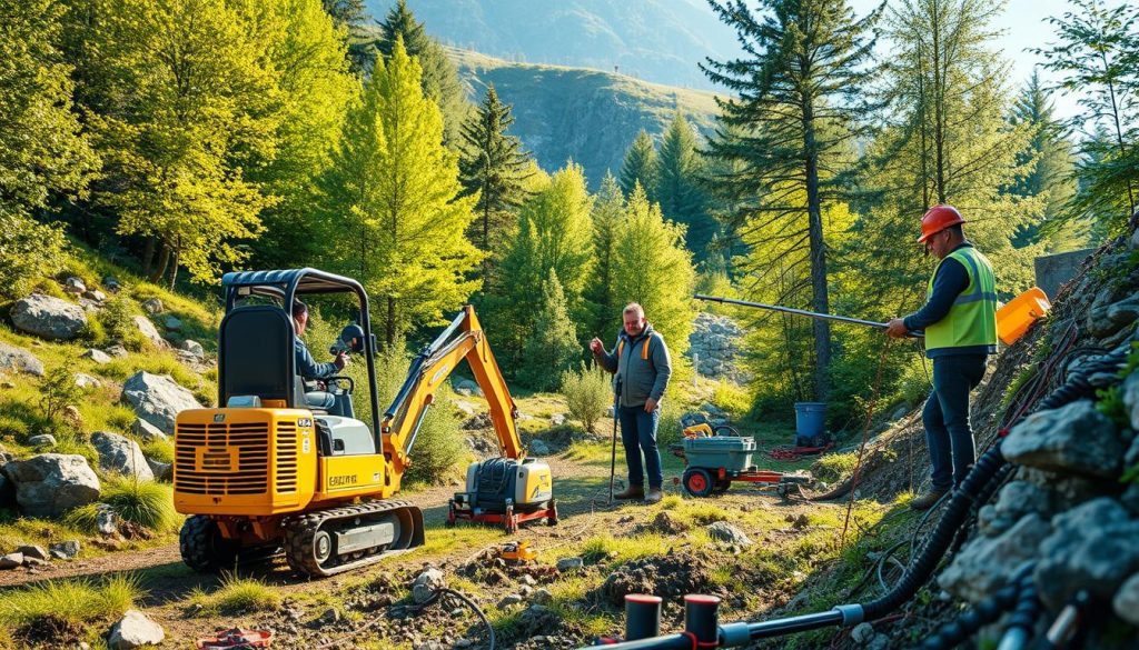 Graving til fiber verktøy