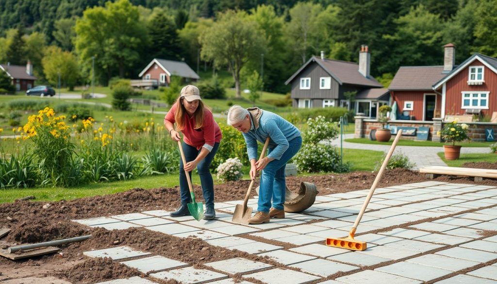 Grunnarbeid belegningsstein tips