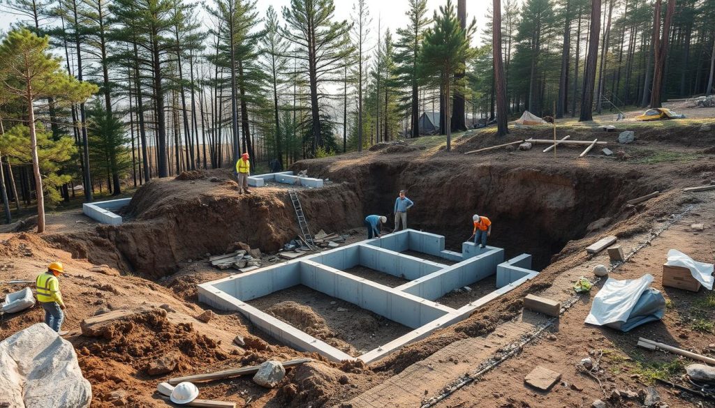 Grunnarbeid og fundamentering for garasje