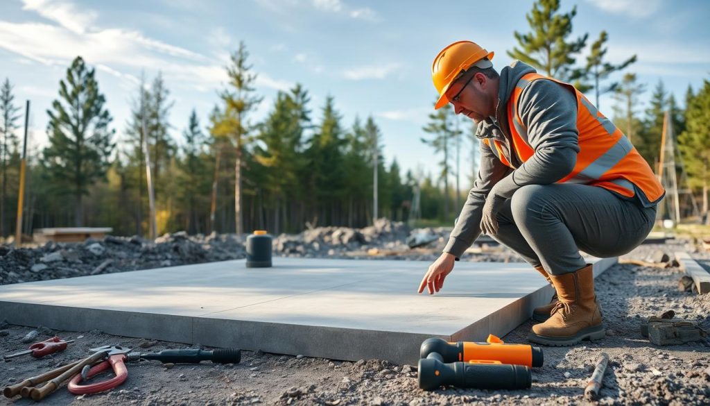 Grunnmur og såle entreprenørvalg