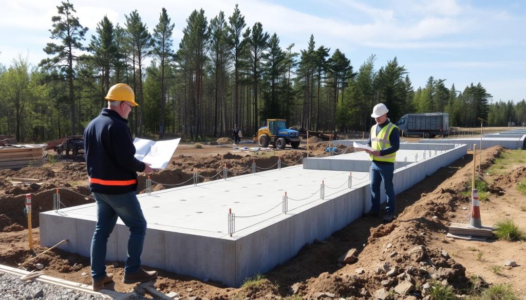 Grunnmur støyskjerm planlegging