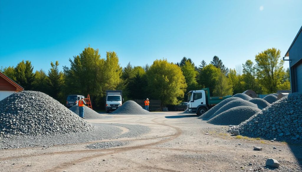 Grus og stein leverandører i Norge