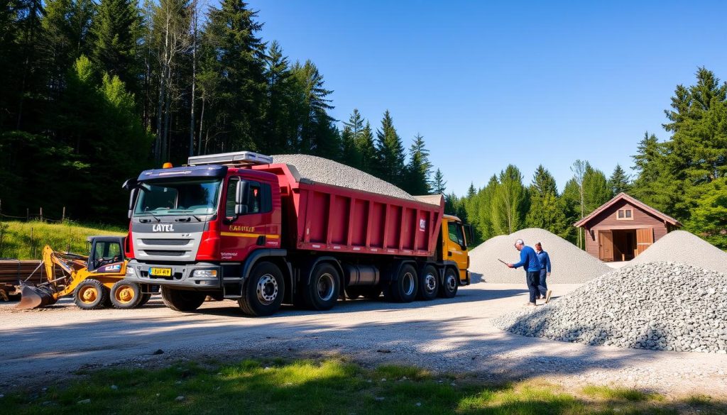 Gruslevering tjenester