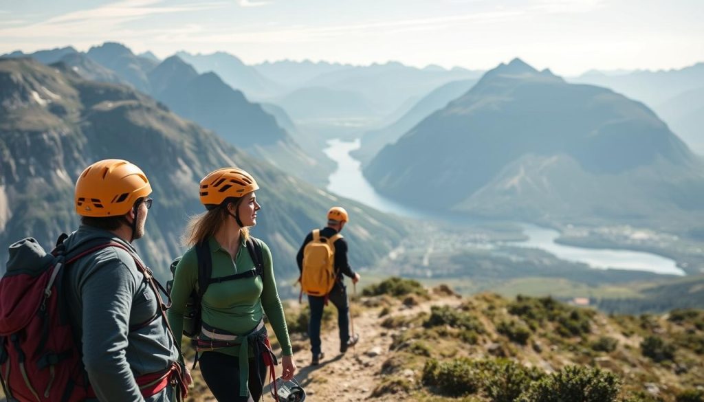 Guidede fjellturer sikkerhet og gruppe