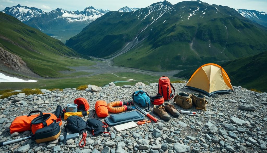 Guidet fjelltur utstyr og sikkerhet