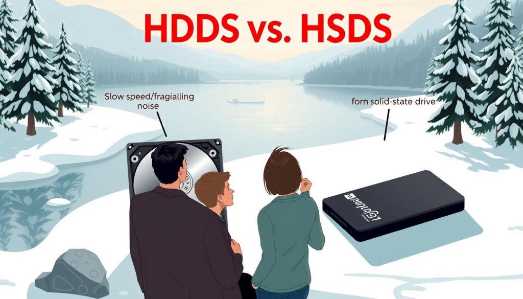 HDD ulemper sammenlignet med SSD