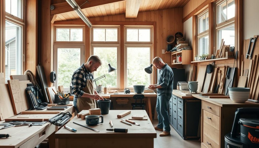 Håndverker hybel i norske byer