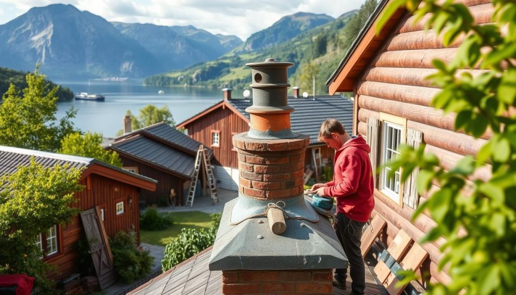 Håndverkere for pipe og skorstein i norske byer