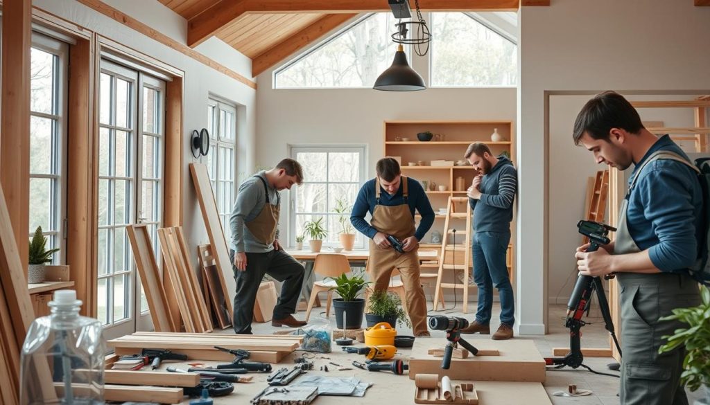 Håndverkertjenester prosjekter renovering