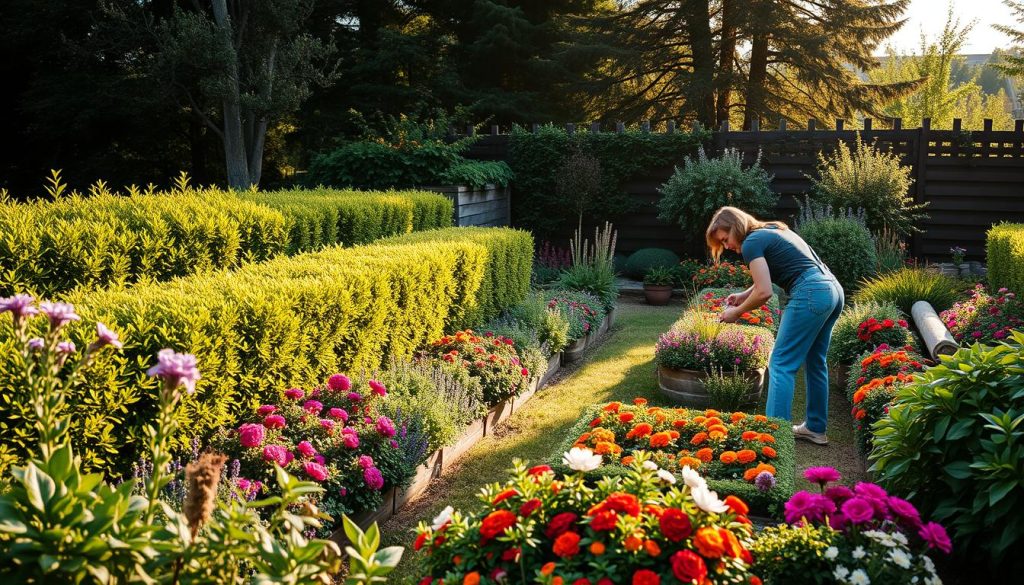 Hekkplanting og hagebeplantning