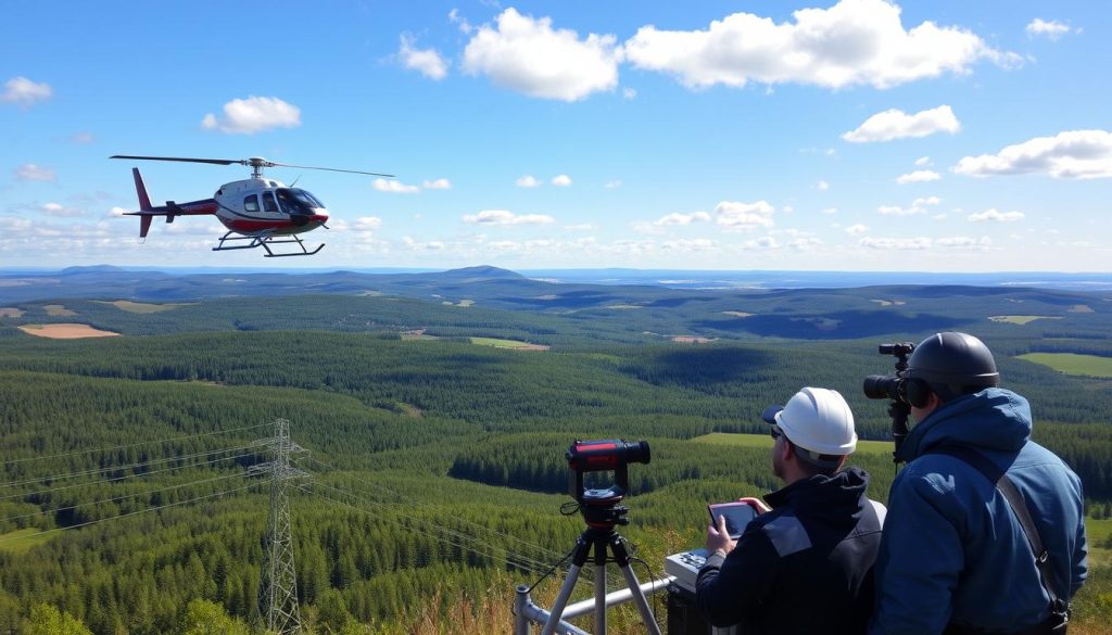 Helikopter infrastrukturovervåking