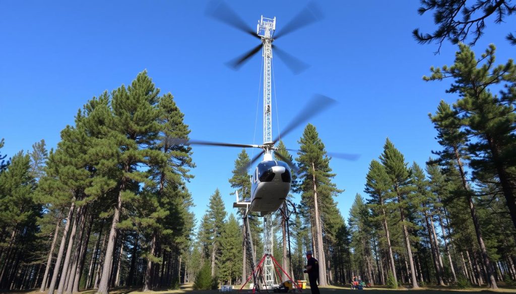 Helikopter mastemontering kostnader