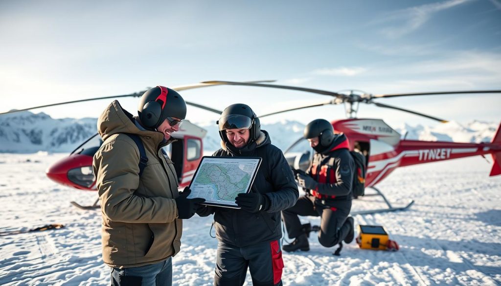 Helikopter planlegging og sikkerhet