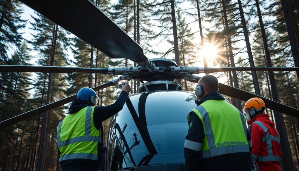 Helikopter sikkerhetskontroll