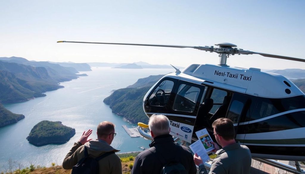 Helikoptertaxi sikkerhetsprosedyrer