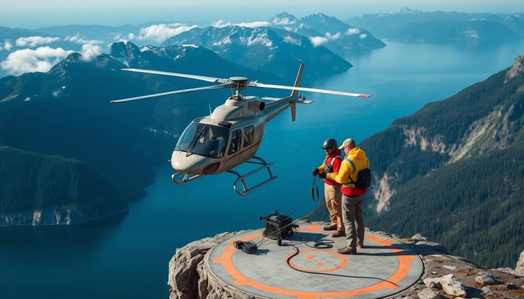 Helikoptertjenester i aksjon