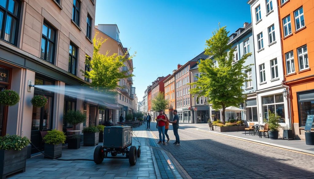 Høytrykkspyling tjenester i norske byer