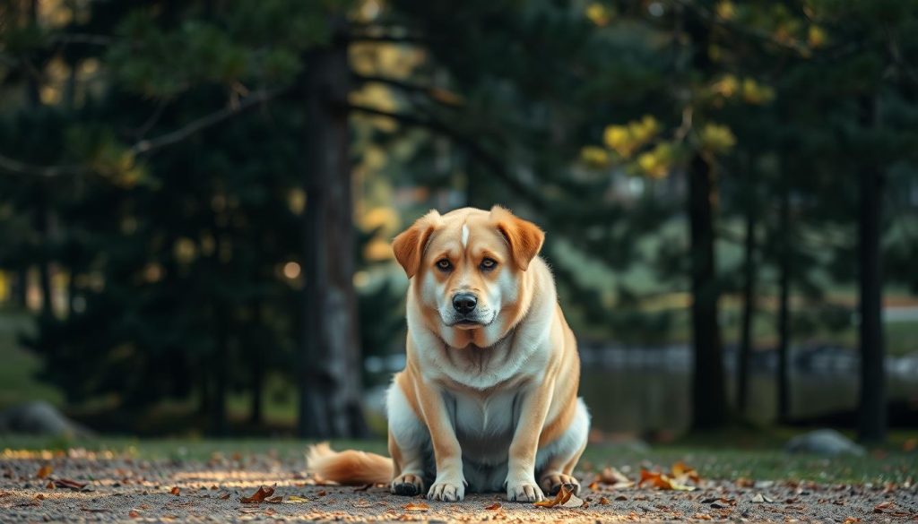 Hund med analkjertalproblemer