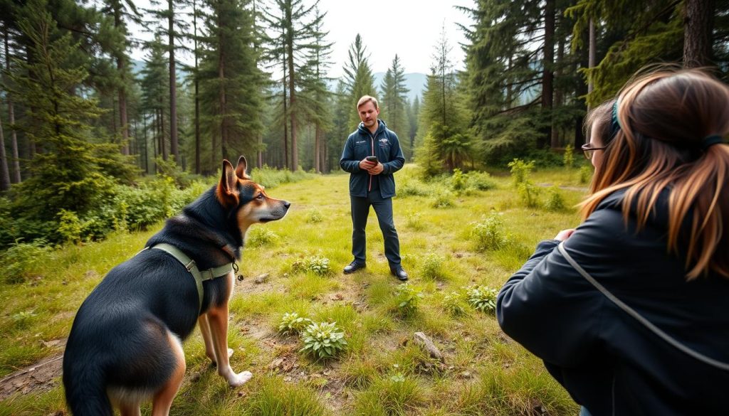 Hund på spesialkurs for atferdsendring