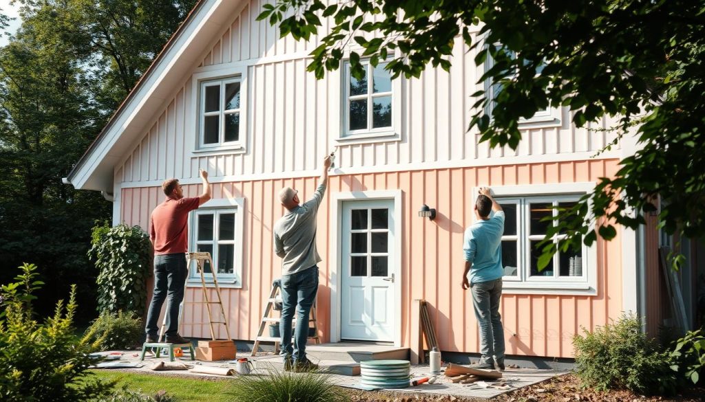 Hus renovering og fasademaling