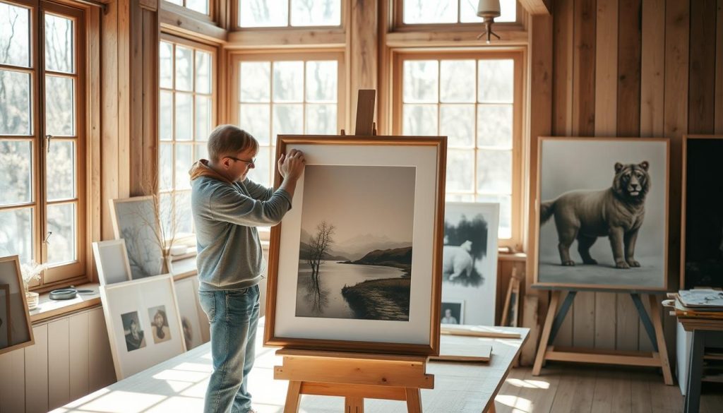 Innramming av kunstverk vedlikehold