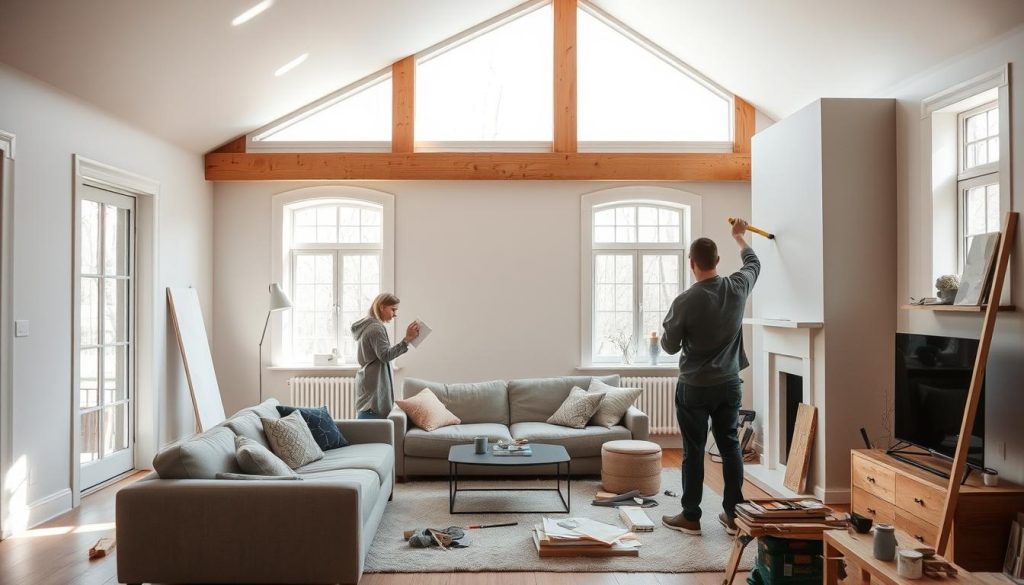 Innvendig renovering eksempel