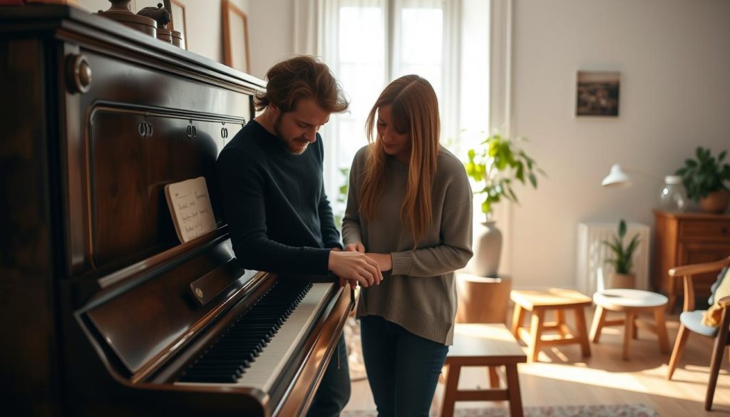 Inspeksjon av brukt piano