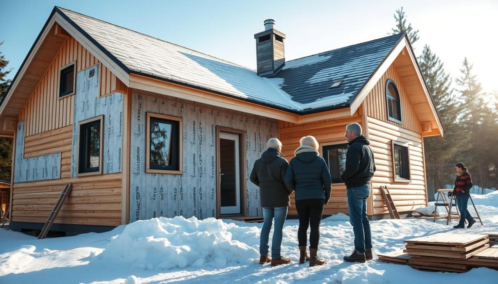 Isolering av hus energieffektivisering