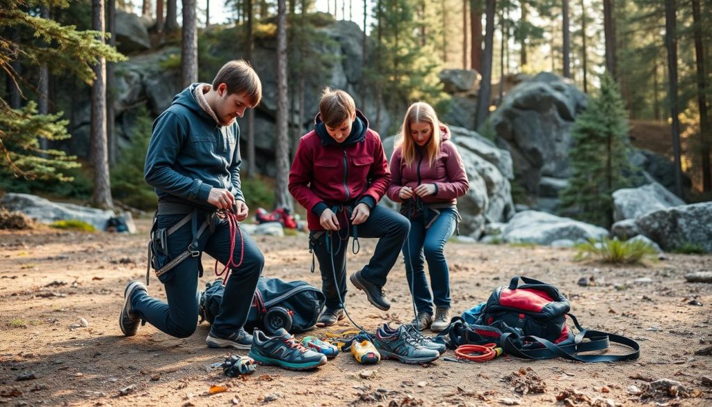 Klatring nybegynner forberedelse