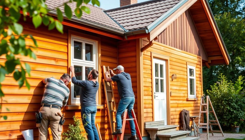 Kledningsarbeid og fasaderenovering tjenester