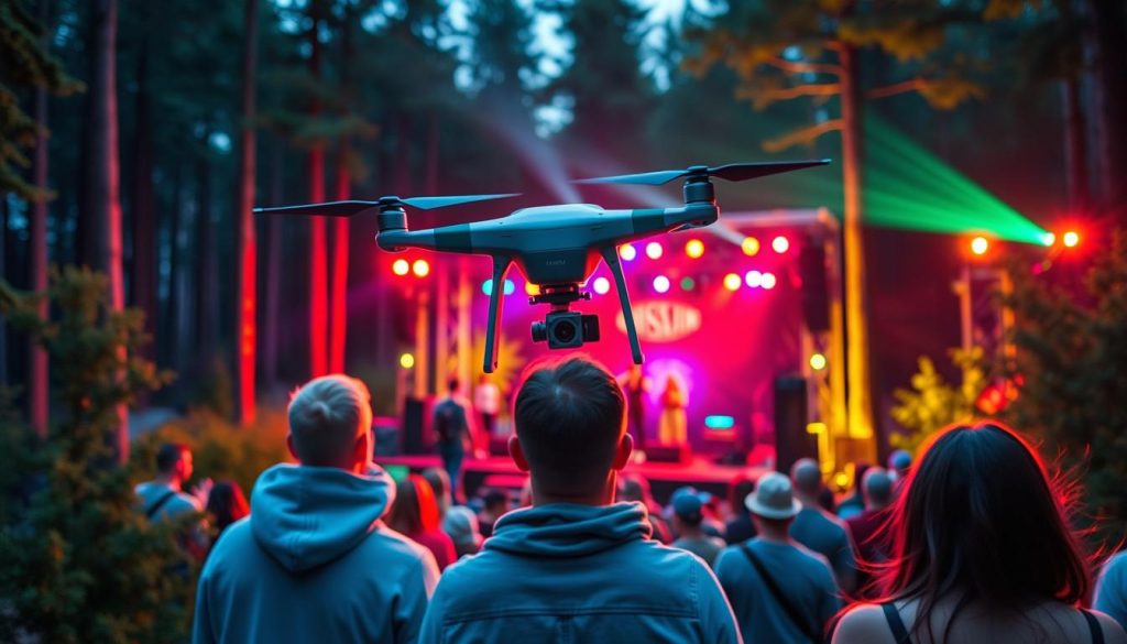 Konsert drone filming