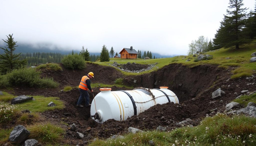 Kostnad ved fjerning av nedgravd oljetank