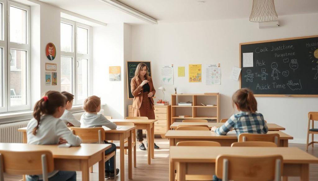 Lærervikar i klasserom