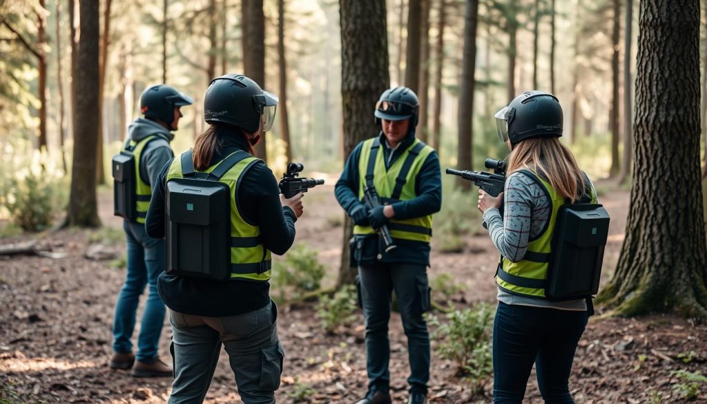 Lasertag sikkerhetsutstyr