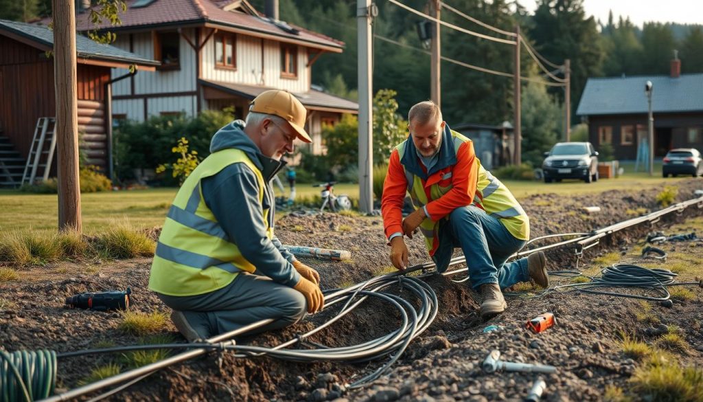 Ledningsarbeid installasjoner