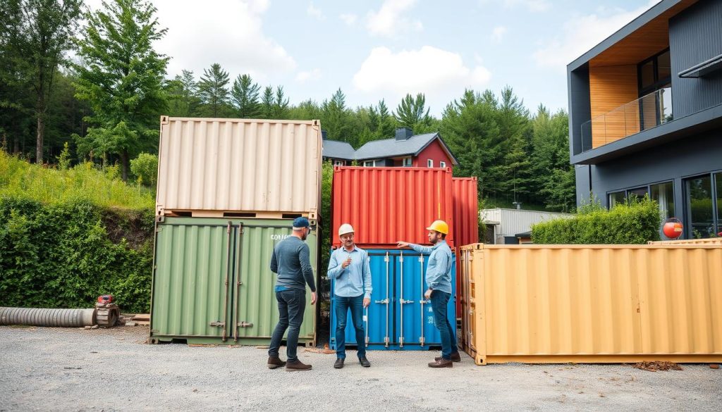 Leie container byggeprosjekt priser