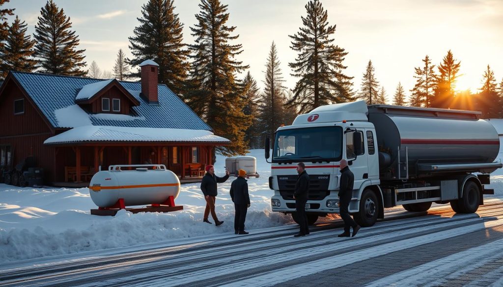 Levering av fyringsolje i Norge